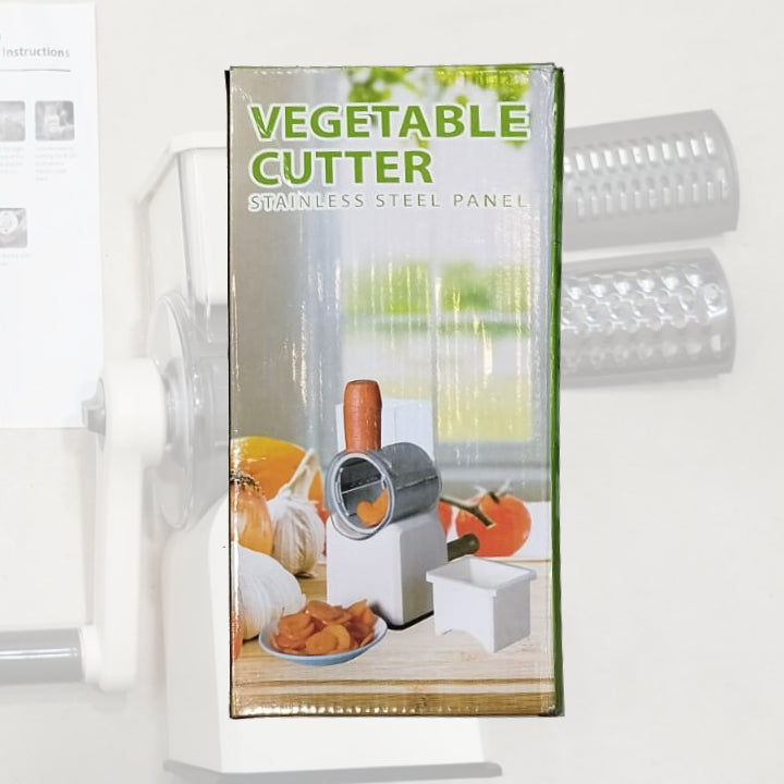 Vegetable Cutter Stainless Steel | Manual Vegetable Cutter Slicer &amp; Grater | Multi-Functional Kitchen Gadget ( Random Color )