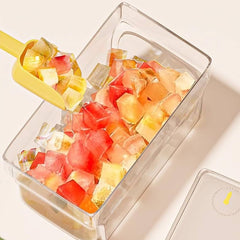 Ice Tray with Lid Bin for Freezer